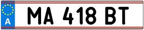 Trailer License Plate